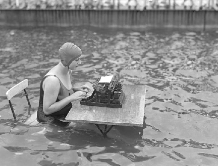 typing-in-water